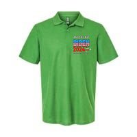 Anyone But Biden Except Kamala President Trump 2024 Softstyle Adult Sport Polo