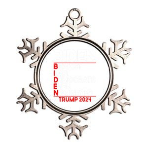 Anti Biden Biggest Idiot Democrats Ever Nominated Trump 2024 Gift Metallic Star Ornament