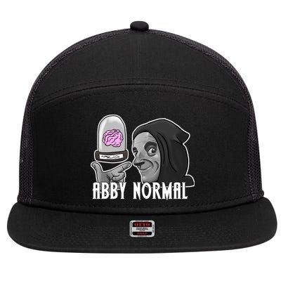 Abby Normal Abnormal Brain  7 Panel Mesh Trucker Snapback Hat