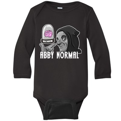 Abby Normal Abnormal Brain  Baby Long Sleeve Bodysuit