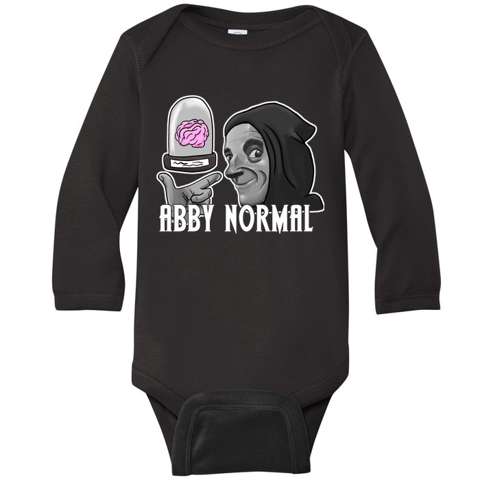 Abby Normal Abnormal Brain  Baby Long Sleeve Bodysuit