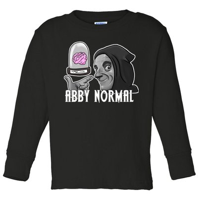 Abby Normal Abnormal Brain  Toddler Long Sleeve Shirt