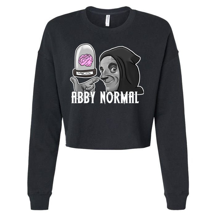 Abby Normal Abnormal Brain  Cropped Pullover Crew