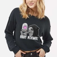 Abby Normal Abnormal Brain  Cropped Pullover Crew