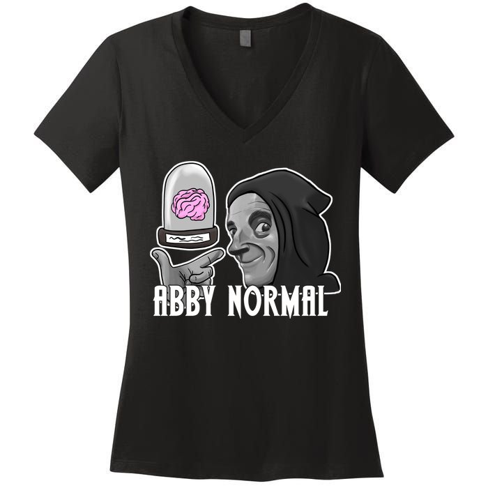 Abby Normal Abnormal Brain  Women's V-Neck T-Shirt