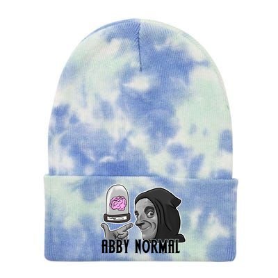 Abby Normal Abnormal Brain  Tie Dye 12in Knit Beanie