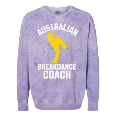 Australian Breakdance Coach Halloween Group Costume Matching Colorblast Crewneck Sweatshirt