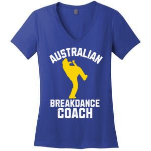 Australian Breakdance Coach Halloween Group Costume Matching Women's V-Neck T-Shirt