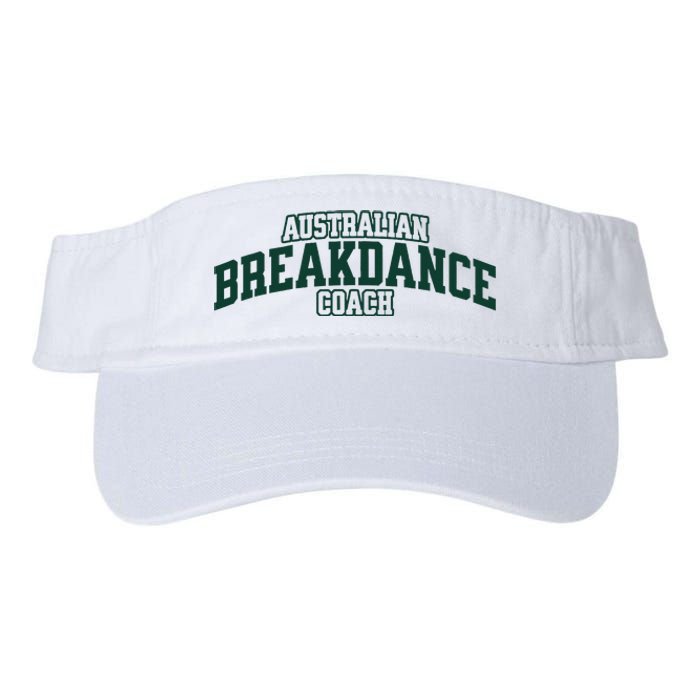 Australian Breakdance Coach Breakdancing Matching Costume Valucap Bio-Washed Visor