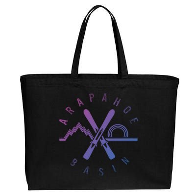 Arapahoe Basin Colorado Skiing Mountain Snowboarding Ski Meaningful Gift Cotton Canvas Jumbo Tote