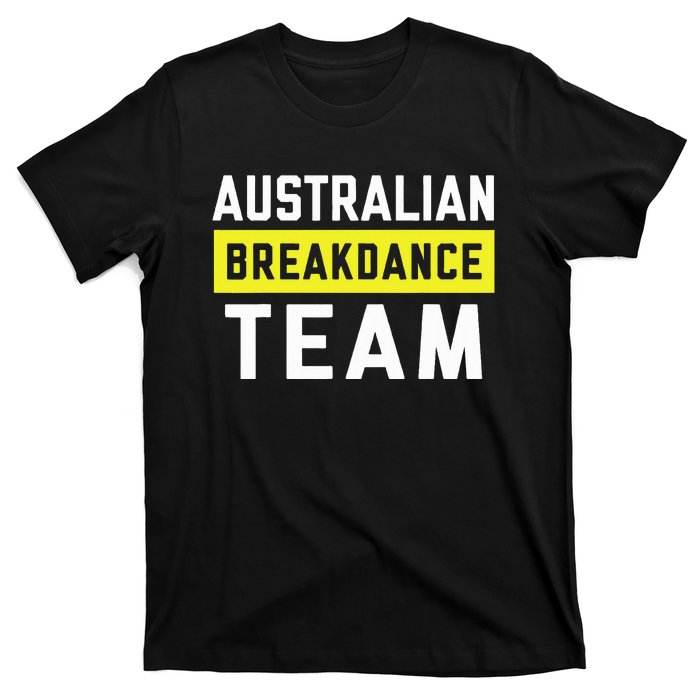 Australian Breakdancing Costume Team Break Dancer Matching T-Shirt