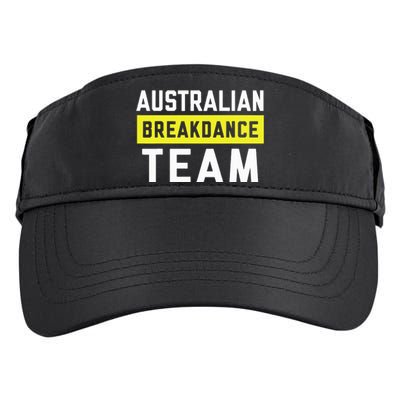 Australian Breakdancing Costume Team Break Dancer Matching Adult Drive Performance Visor