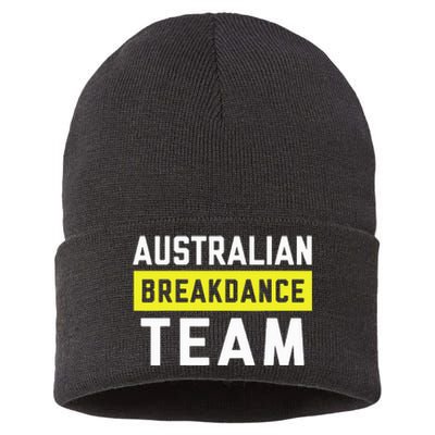 Australian Breakdancing Costume Team Break Dancer Matching Sustainable Knit Beanie