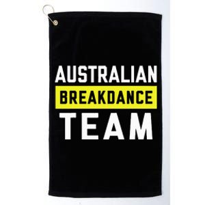 Australian Breakdancing Costume Team Break Dancer Matching Platinum Collection Golf Towel