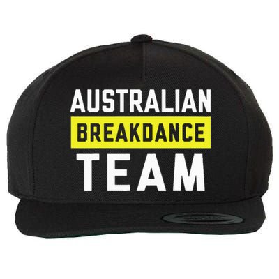 Australian Breakdancing Costume Team Break Dancer Matching Wool Snapback Cap