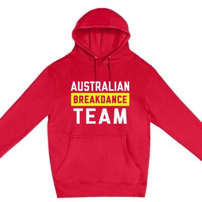 Australian Breakdancing Costume Team Break Dancer Matching Premium Pullover Hoodie