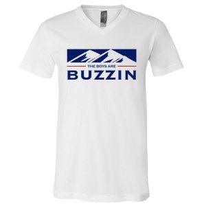 Are Buzzin Classic Midwest Mountain V-Neck T-Shirt