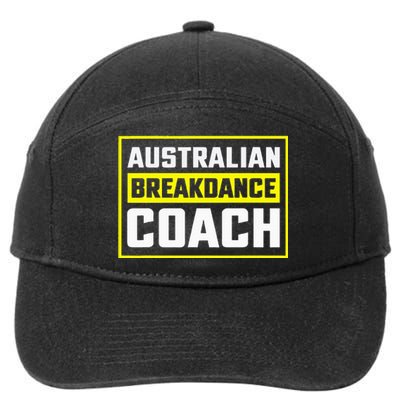 Australian Breakdancing Costume Coach Matching 7-Panel Snapback Hat