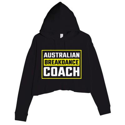 Australian Breakdancing Costume Coach Matching Crop Fleece Hoodie