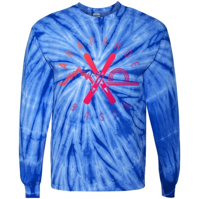 Arapahoe Basin Colorado Skiing Mountain Snowboarding Ski Meaningful Gift Tie-Dye Long Sleeve Shirt