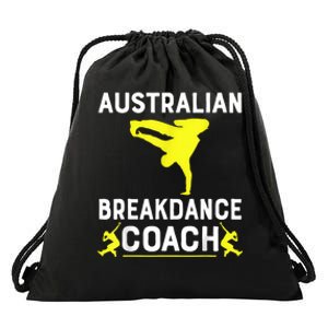 Australian Breakdancer Costume Coach Break Dancer Matching Drawstring Bag