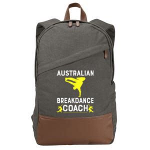 Australian Breakdancer Costume Coach Break Dancer Matching Cotton Canvas Backpack