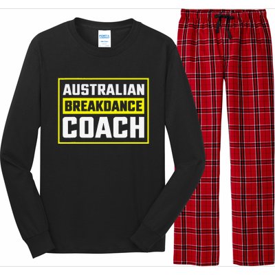 Australian Breakdancing Costume Coach Matching Gift Long Sleeve Pajama Set