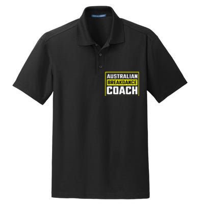 Australian Breakdancing Costume Coach Matching Gift Dry Zone Grid Polo