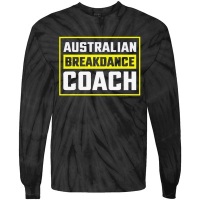 Australian Breakdancing Costume Coach Matching Gift Tie-Dye Long Sleeve Shirt