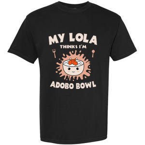 Adobo Bowl Chicken Lola Cuisine Philippine Flag Grandma Garment-Dyed Heavyweight T-Shirt