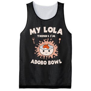 Adobo Bowl Chicken Lola Cuisine Philippine Flag Grandma Mesh Reversible Basketball Jersey Tank