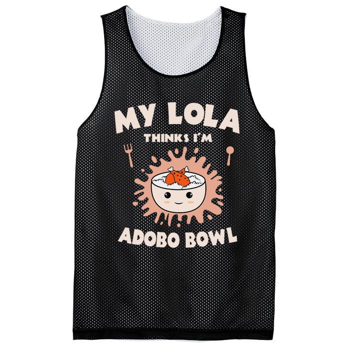 Adobo Bowl Chicken Lola Cuisine Philippine Flag Grandma Mesh Reversible Basketball Jersey Tank