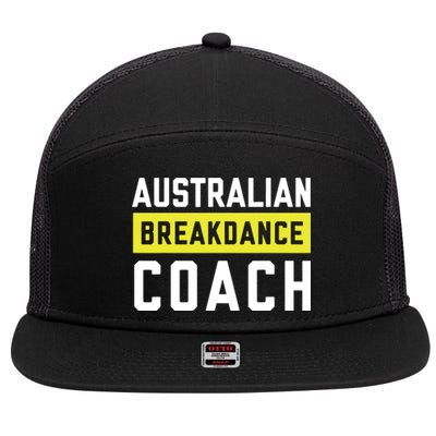 Australian Breakdancing Costume Coach Break Dancer Matching 7 Panel Mesh Trucker Snapback Hat