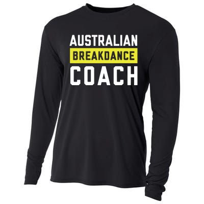 Australian Breakdancing Costume Coach Break Dancer Matching Cooling Performance Long Sleeve Crew