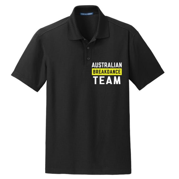 Australian Breakdancing Costume Team Break Dancer Matching Dry Zone Grid Polo