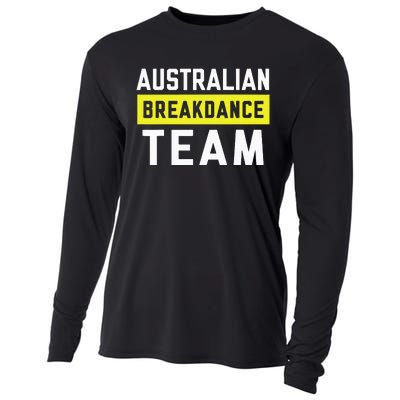 Australian Breakdancing Costume Team Break Dancer Matching Cooling Performance Long Sleeve Crew