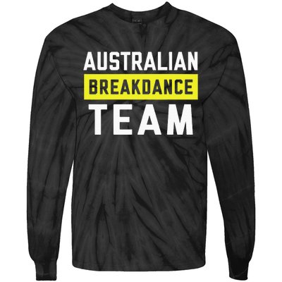 Australian Breakdancing Costume Team Break Dancer Matching Tie-Dye Long Sleeve Shirt