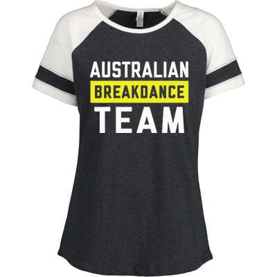 Australian Breakdancing Costume Team Break Dancer Matching Enza Ladies Jersey Colorblock Tee