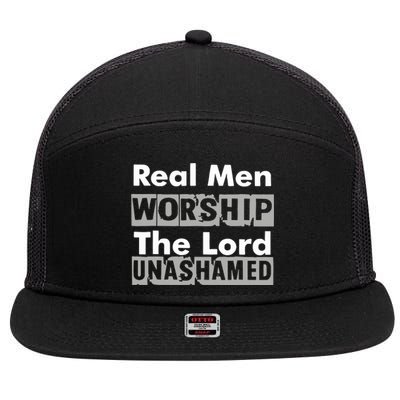 Antwon Be Cookin Wearing Real Worship The Lord Unashamed 7 Panel Mesh Trucker Snapback Hat