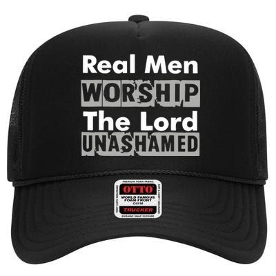 Antwon Be Cookin Wearing Real Worship The Lord Unashamed High Crown Mesh Back Trucker Hat