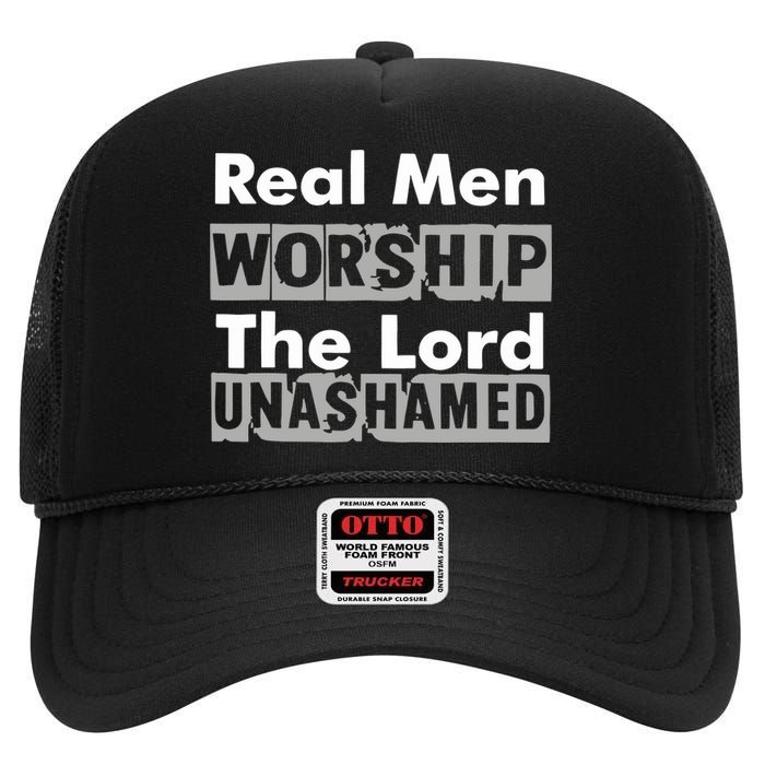 Antwon Be Cookin Wearing Real Worship The Lord Unashamed High Crown Mesh Back Trucker Hat