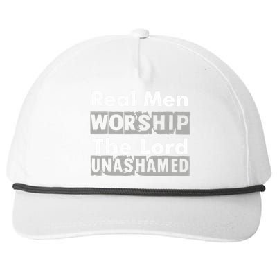 Antwon Be Cookin Wearing Real Worship The Lord Unashamed Snapback Five-Panel Rope Hat