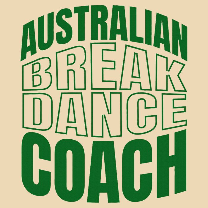 Australian Breakdance Coach Costume Drawstring Bag
