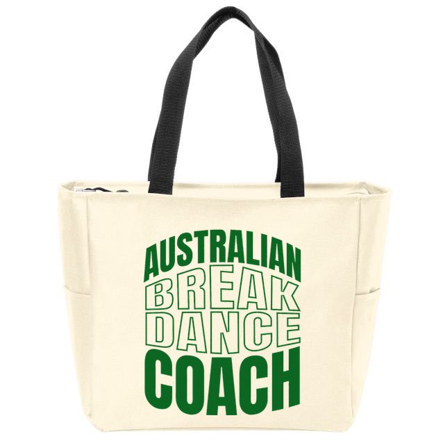Australian Breakdance Coach Costume Zip Tote Bag