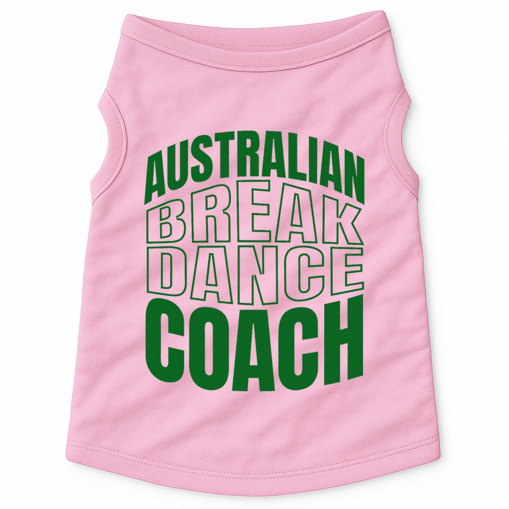 Australian Breakdance Coach Costume Doggie Tank