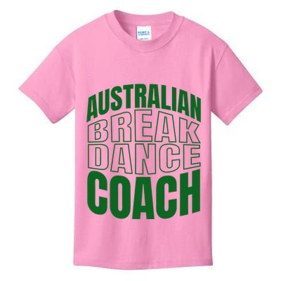 Australian Breakdance Coach Costume Kids T-Shirt