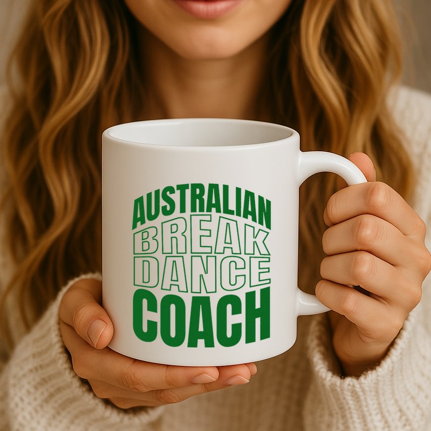 Australian Breakdance Coach Costume Mug