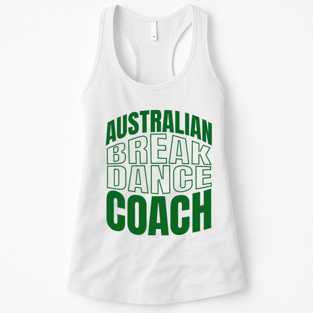 Australian Breakdance Coach Costume Womens Tank Top