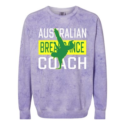 Australian Breakdancing Costume Coach Break Dancer Matching Colorblast Crewneck Sweatshirt