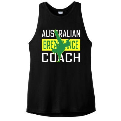 Australian Breakdancing Costume Coach Break Dancer Matching Ladies PosiCharge Tri-Blend Wicking Tank